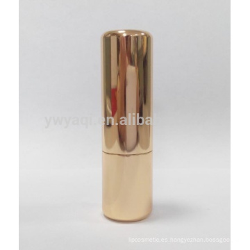 2014 nuevo aluminio tubo labial UV oro